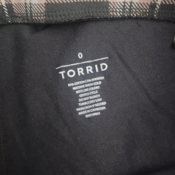Torrid Plaid Leggings Pink/gray Sz L OX - Picture 3 of 5